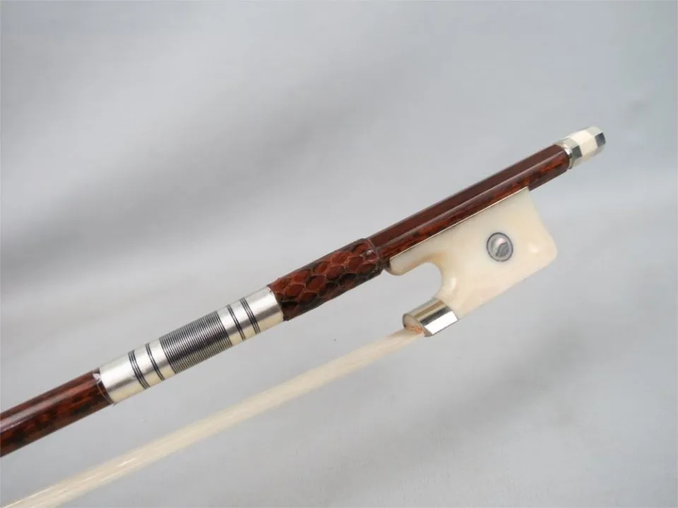 1 PC Balanced Cello Bow 4/4 Snake wood Cello Bow OX Frog white bow hair