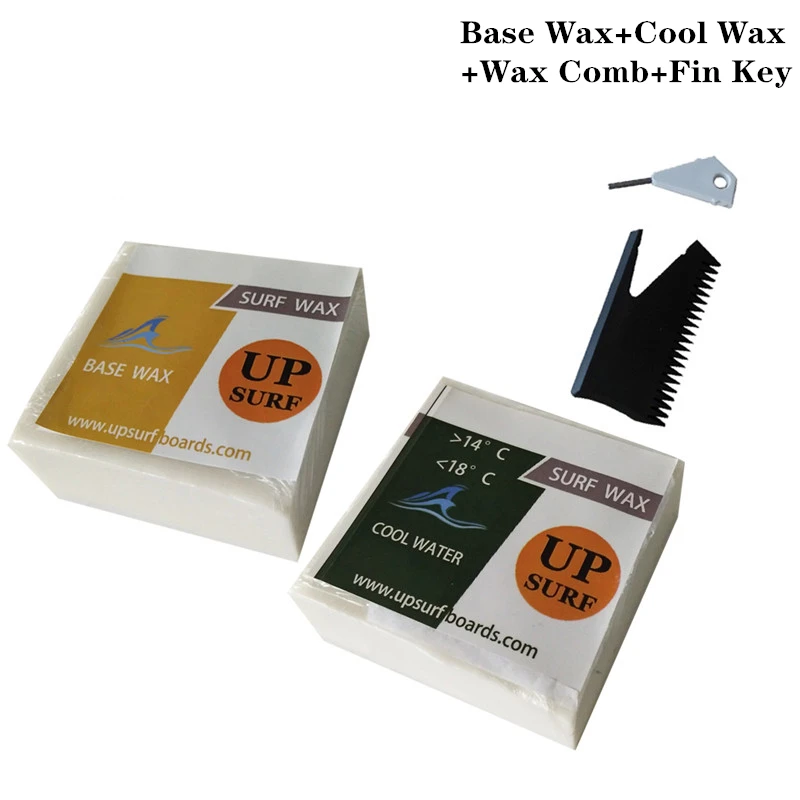Wosk bazowy Surf Wax do deski surfingowej, klucz do wosku, wosk na zimno, ciepła, chłodna, woda tropikalna, klucz do płetw