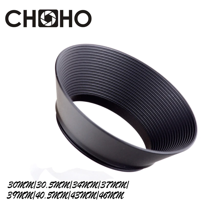 Camera Lens Hood Metal Wide Angle 30mm 30.5mm 34mm 37mm 39mm 40.5mm 43mm 46mm horn Type For 10mm 20mm wide-angle Lens L