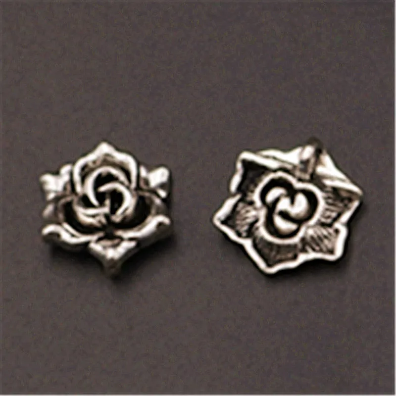 10pcs Silver-Plated Flower Stamens Alloy Pendants DIY Charms Jewelry Craft Alloy Metal  Accessories A426