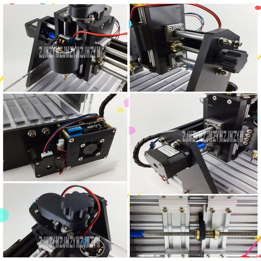 1015 CNC آلة النقش الصغيرة ثلاثية المحاور ، جهاز توجيه خشب صغير ، آلة طحن ميكانيكية صغيرة PCB 45 واط/220 واط