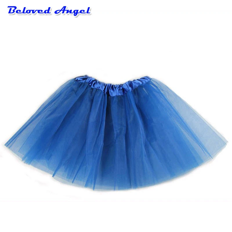 Kids Baby Dance Tutu Skirt For Girl 3 Layers Tulle Children Chiffon Lace Pettiskirt 2-7T Princess Birthday Party Skirt Ball Gown