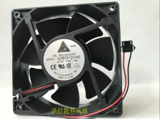 

Original DELTA 12038 AFB1212HHE DC12V 0.70A 12CM 2 wire cooling fan