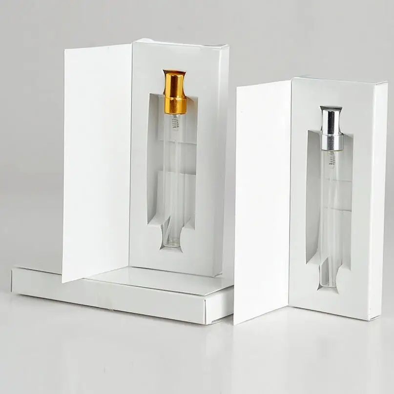 Wholesale 1000 Pieces/Lot 10ML Empty Glass Perfume Bottle With Atomizer And Customizable Paper Boxes