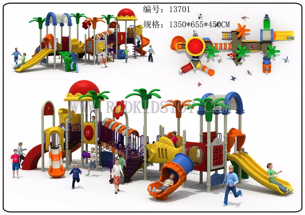 Exported to Latvia EN1176 Amusement Park Equipment Kids Playground Equipment HZ-13701