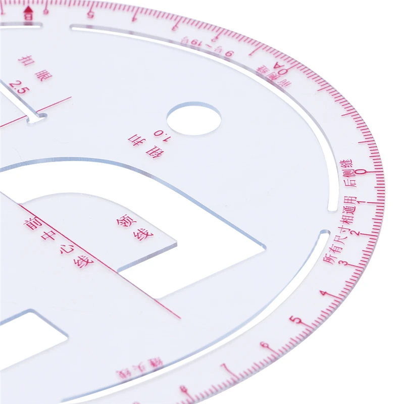 2024 New Sleeve Curve Ruler Measure Plastic for Sewing Dressmaking Tailor Drawing Tool