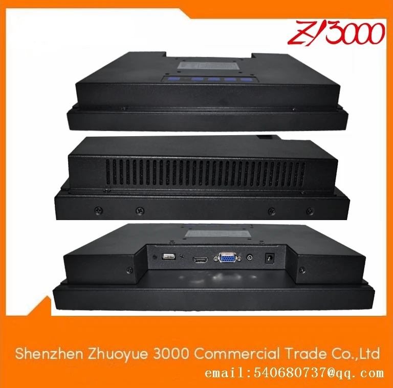 new stock 17 inch 4:3 1280*1024 lcd TFT metal casing open frame  resistive touch screen Industrial monitor image 4