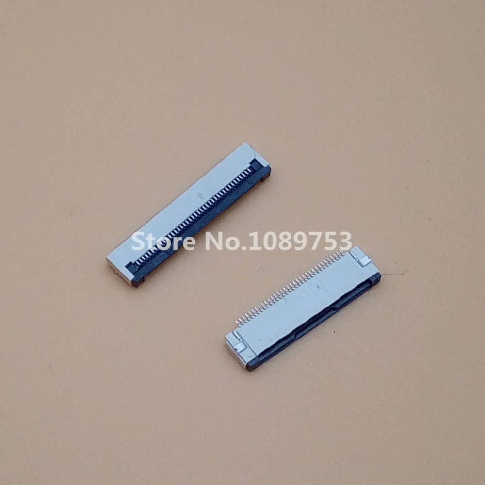 50pcs 클램셸 하단 접촉 유형 0.5mm Filp Down FFC FPC 커넥터 6/8/10/12/14/16/20/24/30/40 핀