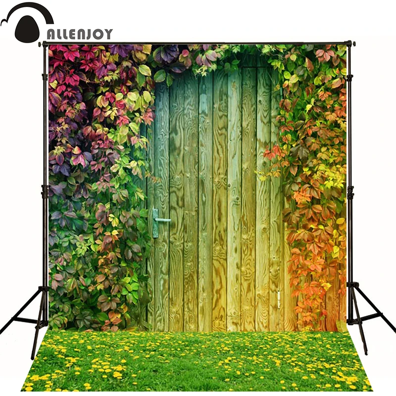 Allenjoy Photographic background Lawn flower vine door newborn lovely princess baby shower  new design  interesting