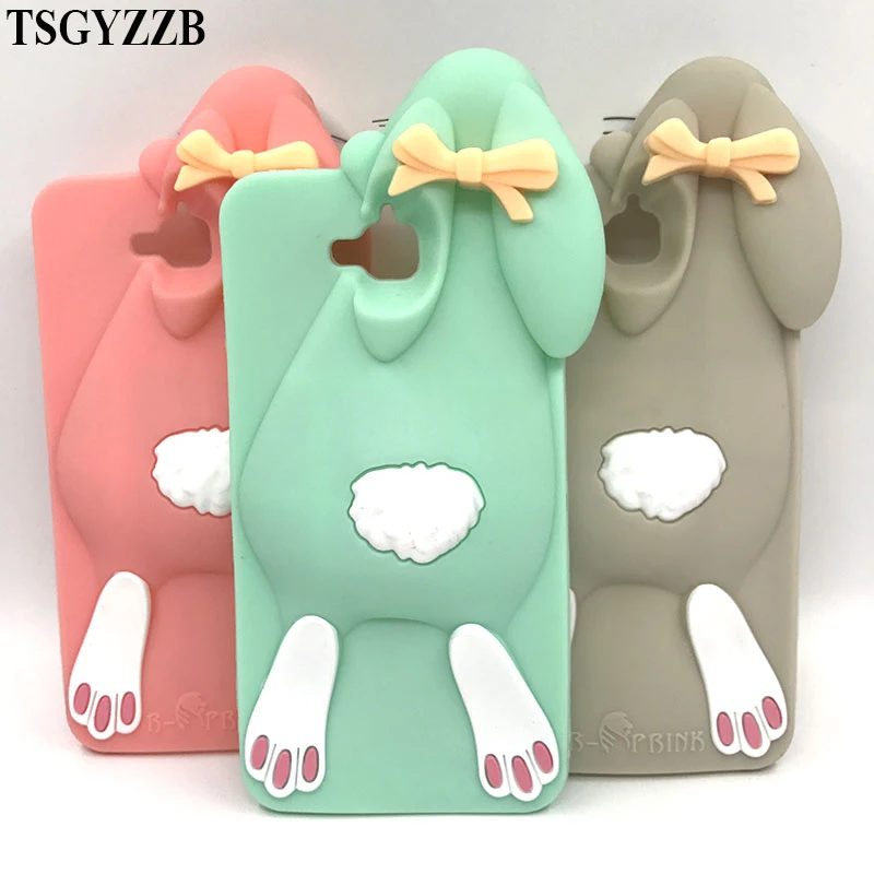 

Soft Case For Huawei Honor 4C Pro Y6Pro 5.0" Bunny Rabbit Cartoon Silicon Back Cover For Funda Huawei Y6 Pro Case Phone Cover