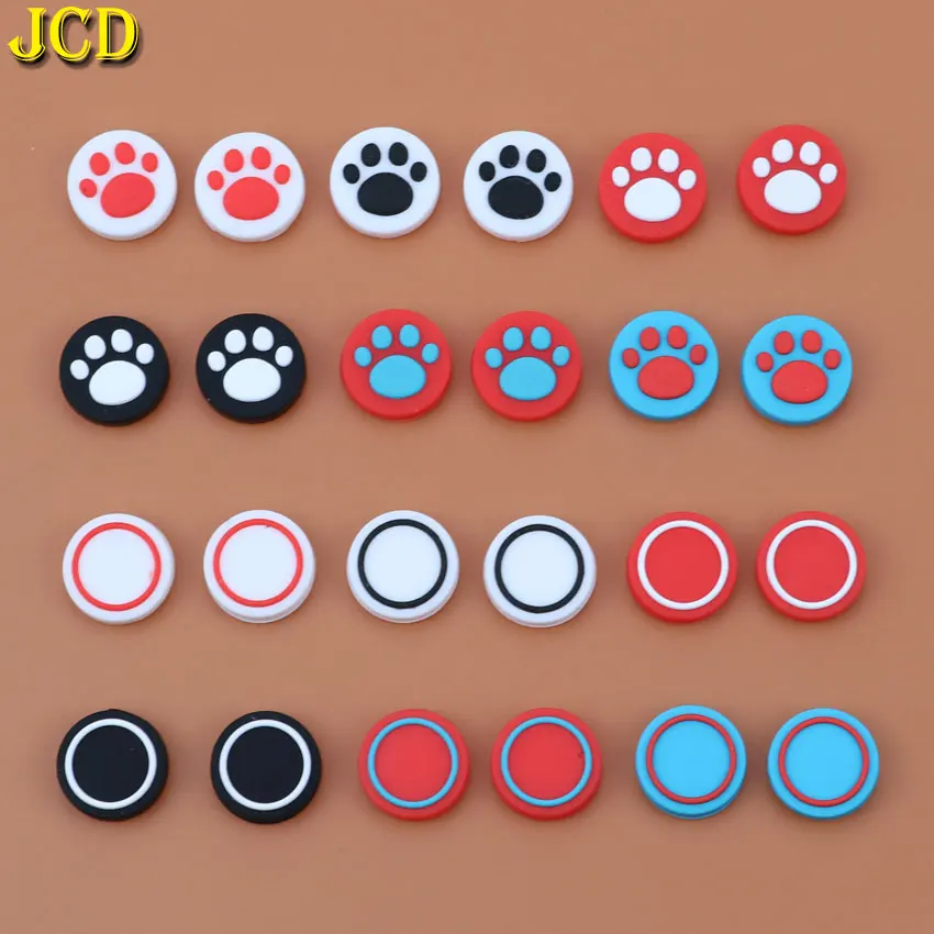 

JCD 4PCS Silicone Analog Joystick Stick Grips Caps for Switch NS for PokeBall Plus Controller Joystick Cover