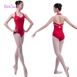 Red dance costume ballet Gymnastics Leotard for girl ballet leotards for women Adult Ballet Bodysuit Clothing