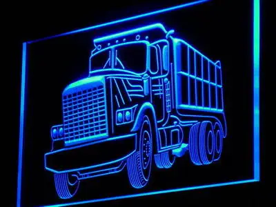 i937 Dump Truck Car Display Bar NEW Gift Light Signs On/Off Swtich 20+ Colors 5 Sizes