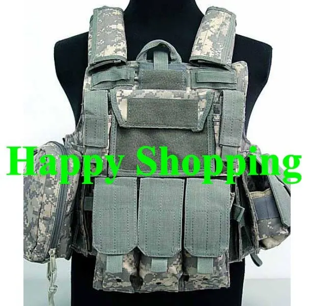 

US Molle Combat Strike Plate Carrier Hunting Military Combag Outdoor Vest ACU