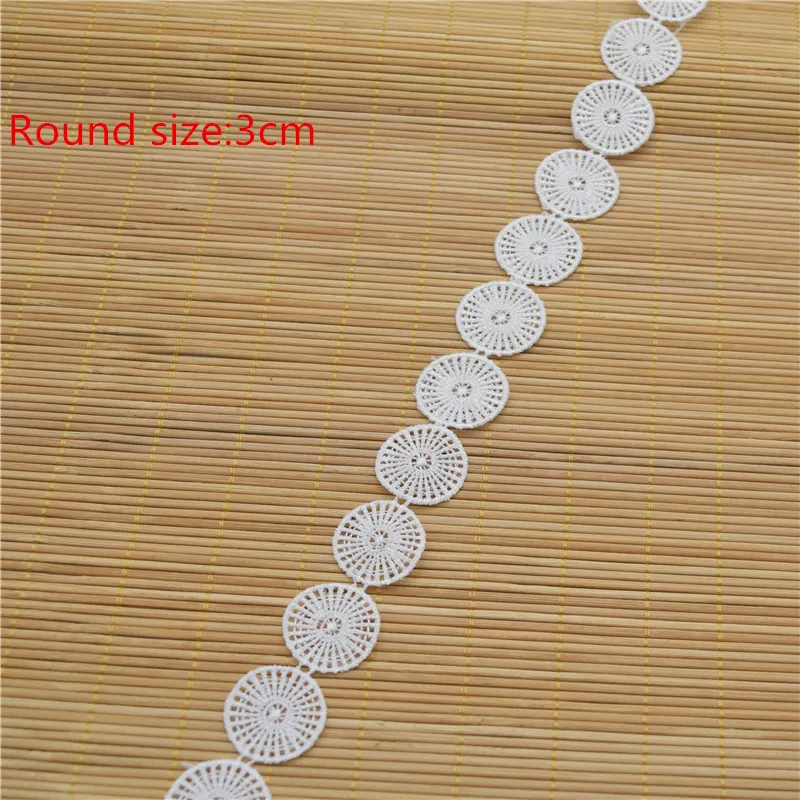 70Yards LaceTrim  ound venise/venice lace trim Embroidery Flower Bridal Wedding Wide:3cm