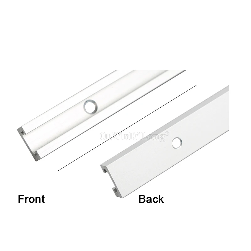 2PCS 2021 New Style Standard Aluminium Small T-track, Miter Track/Slot for Router Table length 300/400/500/600/800mm JF1838