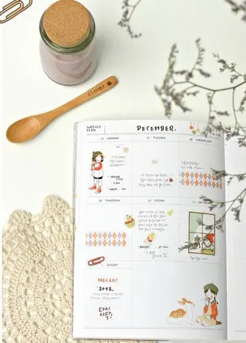 6 Sheets Sweet Girls Decorative Adhesive Sticker Tape / Kids Craft Scrapbooking Sticker Set for Diary, Album