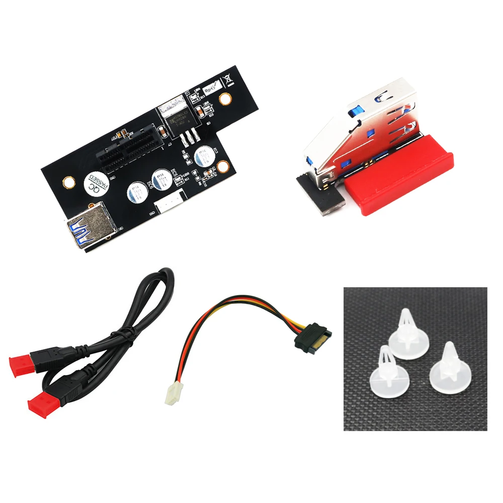 

BTBcoin Add On Cards PCIE X1 Extender PCIE Riser USB 3.0 PCI-E Riser PCI Express Riser Card Cable for Network Card Graphics Card
