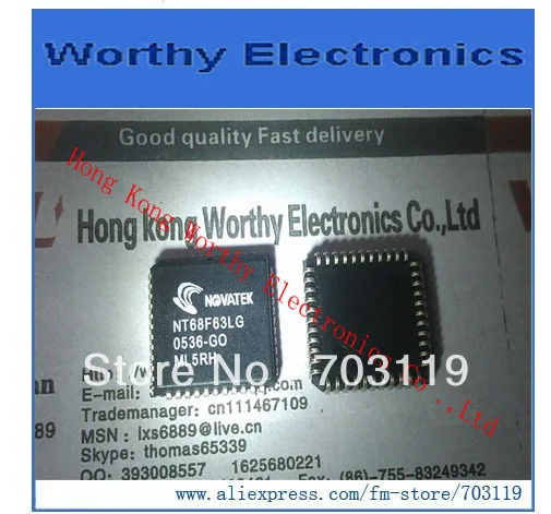 

10PCS/LOT NT68F63LG NT68F63 PLCC44