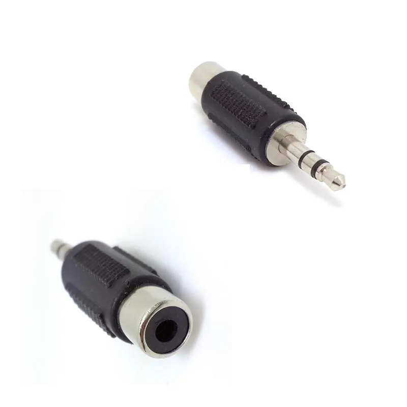 

New RCA Female to 3.5mm Male Plug Stereo Audio Jack Adapter Converter Connector new