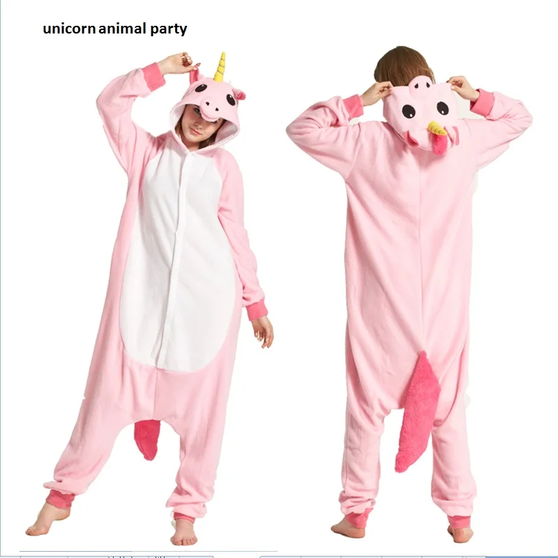 Kigurumi – pyjama licorne violet pour adulte, tenue de nuit, Costume d'halloween pour homme et femme