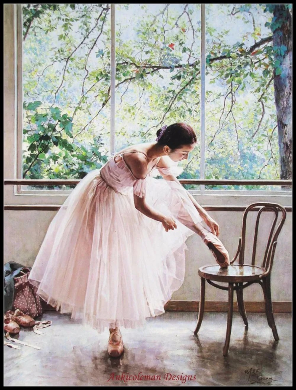 

Needlework for embroidery French DMC High Quality - Counted Cross Stitch Kits 14 ct Oil painting - Ballet Dance Girl