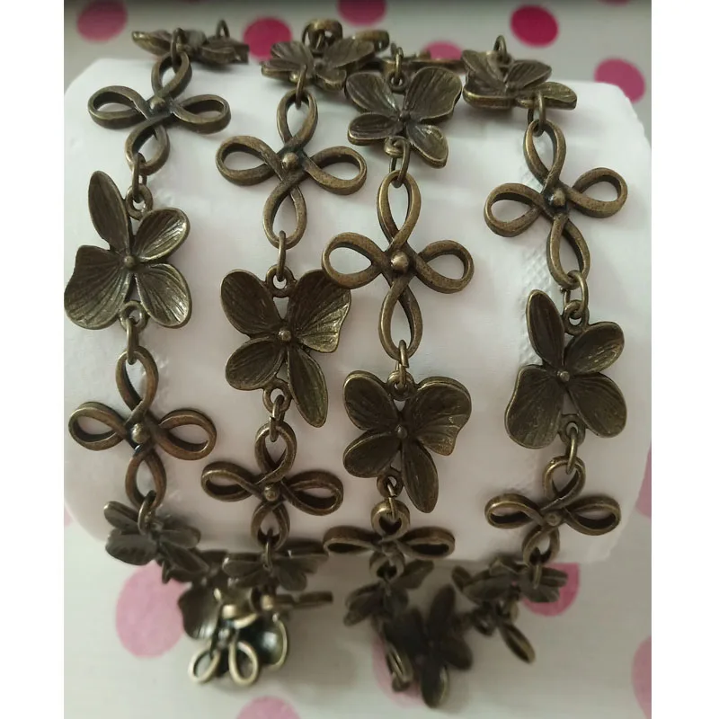 Collier en bronze de style antique, accessoire de bijouterie, 24x3mm (30089), 1 mètre/lot