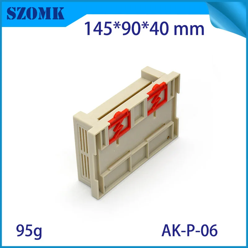 1Piece electronics din rail enclosures control din rail box for pcb din rial housing diy box 145*90*40mm PLCC junction box case