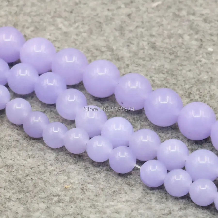 8mm 10mm 12mm Purple Alexandrite Accessories Crafts Loose Round Beads Natural Stone Fashion Jewelry Making 15inch Women Gifts