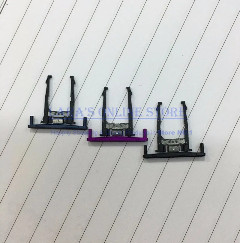 Piezas de reparación de soporte de bandeja de tarjeta Sim genuina para Motorola Droid Turbo XT1254, adaptador de ranura de bandeja Sim, reemplazo