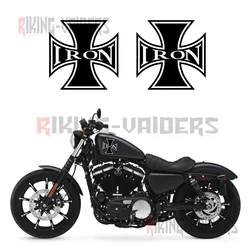 Custom Cross Decals Fuel Tank Stickers Fender Sticker For Harley Sportster XL883N Iron