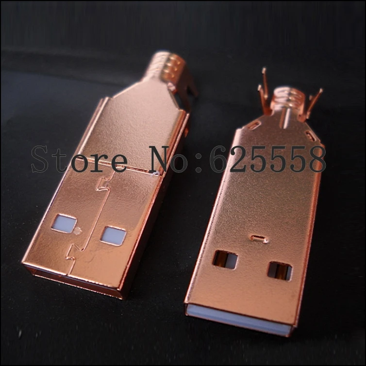 

Hi-End Plated USB connector USB A+USB B Type A-B Plug For DIY USB Cable Taiwan Made