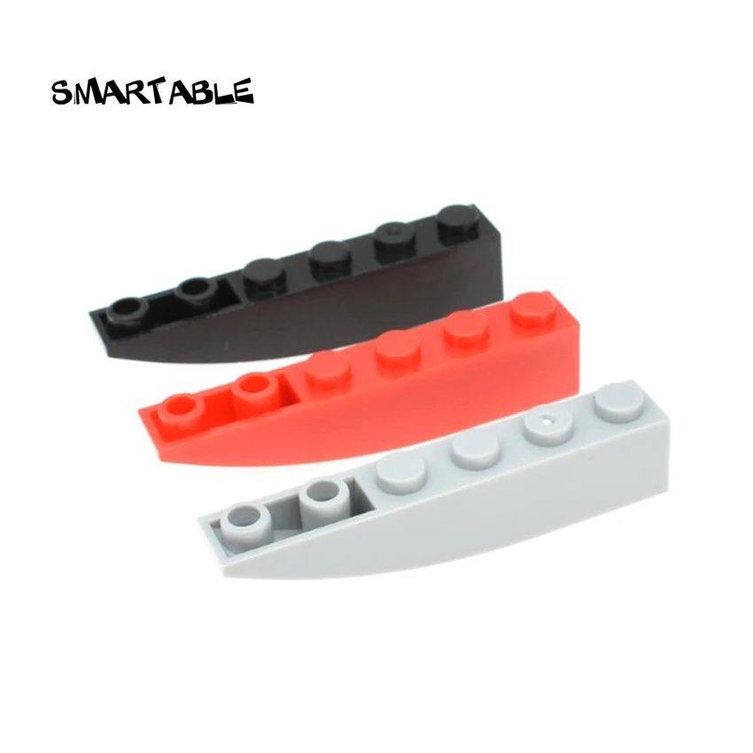 Smartable Slope Curved 6x1 Inverted Building Blocks MOC parts Learning Toys For Creative Compatible Major Brands 42023 50pcs/lot