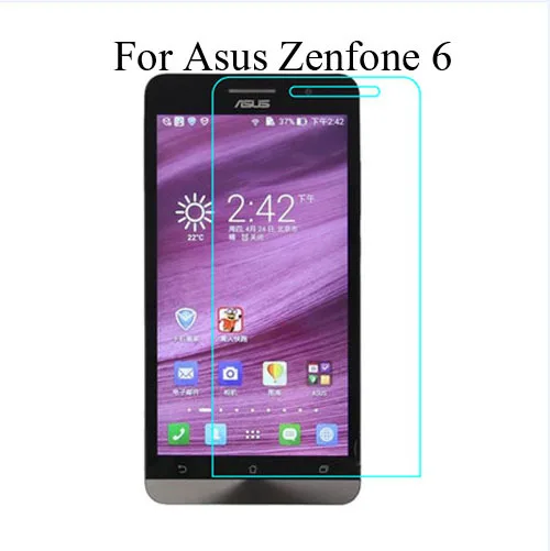 Tempered Glass Screen Protector Guard Shield for ASUS Zenfone zen fone 6 A600CG protetor de tela de vidro temperado Film Guard