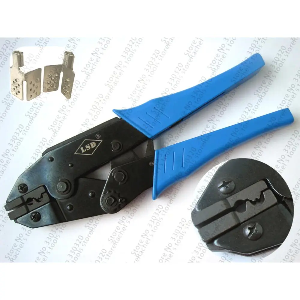 LS-01 hand crimping tool for non-insulated heating film terminals clips,connector crimp tool