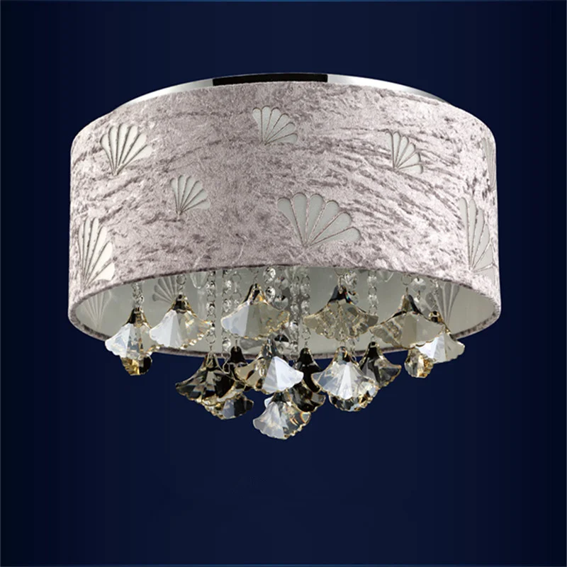 Crystal classical cloth aisle ceiling lamp K9 romantic dining room lights bedroom study modern crystal ceiling lights ZA82122