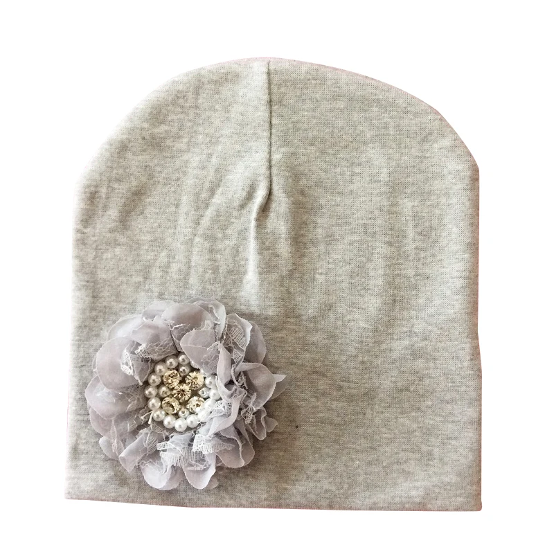 Cotton Floral Baby Hat Flower Baby Cap Children Bonnet Kids Beanie For Girls