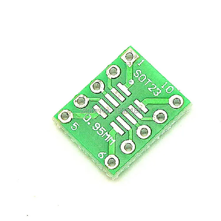 Free shipping 10PCS SOT23 MSOP10 UMAX to DIP10 Transfer Board DIP Pin Board Pitch Adapter NEW