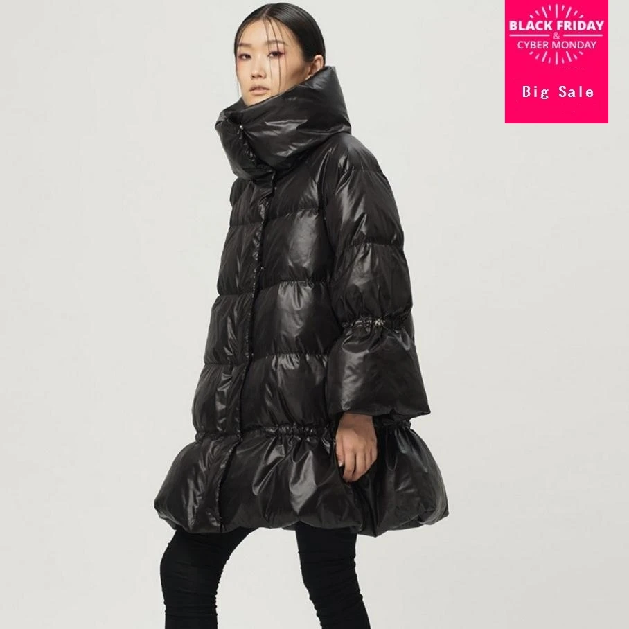 

Great quality Fashion brand 90% duck down Skirt style coat 2020 women's winter duck down jacket thicker warm down jacket wj1536