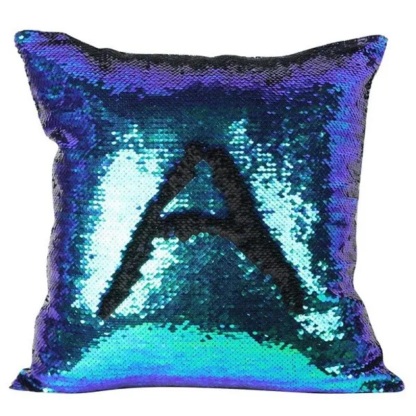 Cover for Kids Super Soft Pillowcases 40 x 40 cm Glitter Sequins Solid Color Pillow Case Sequins Pillow Cover PP21