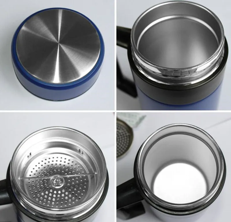 400ML High Quality Thermo Mug Stainless Steel Vacuum Flasks With Handle Thermocup Office Thermoses For Tea Insulated Cup