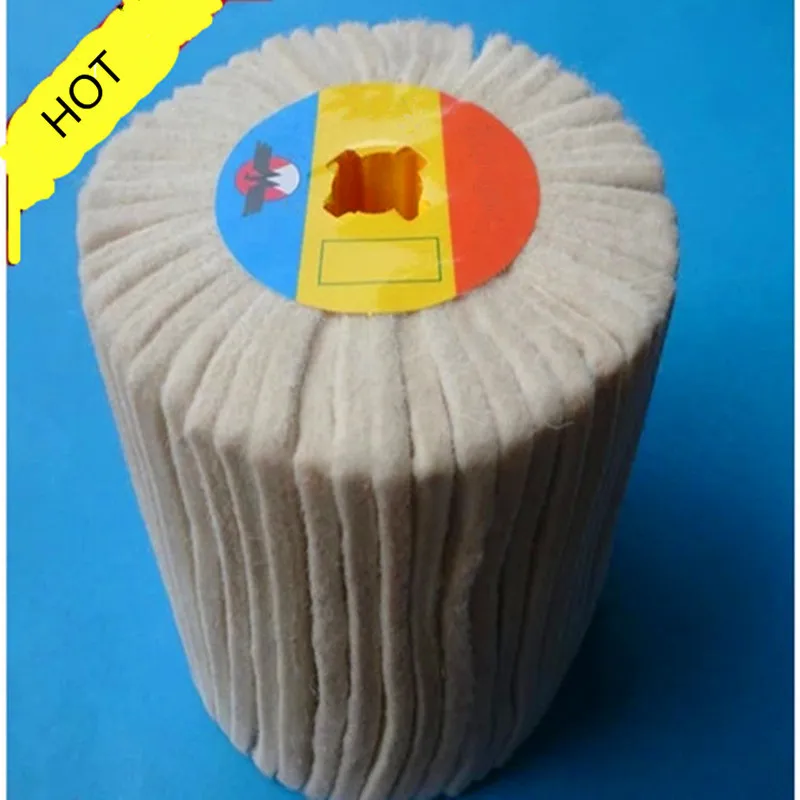 

120mm X 100mm Drum Wool Felt Abrasive Polishing Wheel (Cylinder buffing wheel)