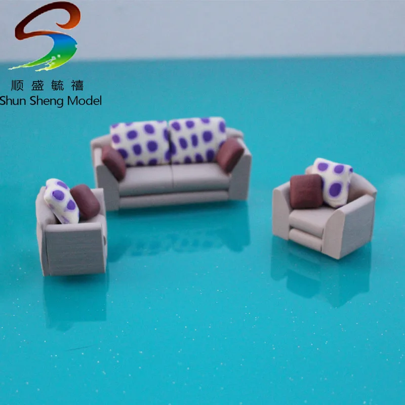 

VSF22 2017 Mini Model sofa set For Model Design scale 1:25--1:50 miniature model Furniture