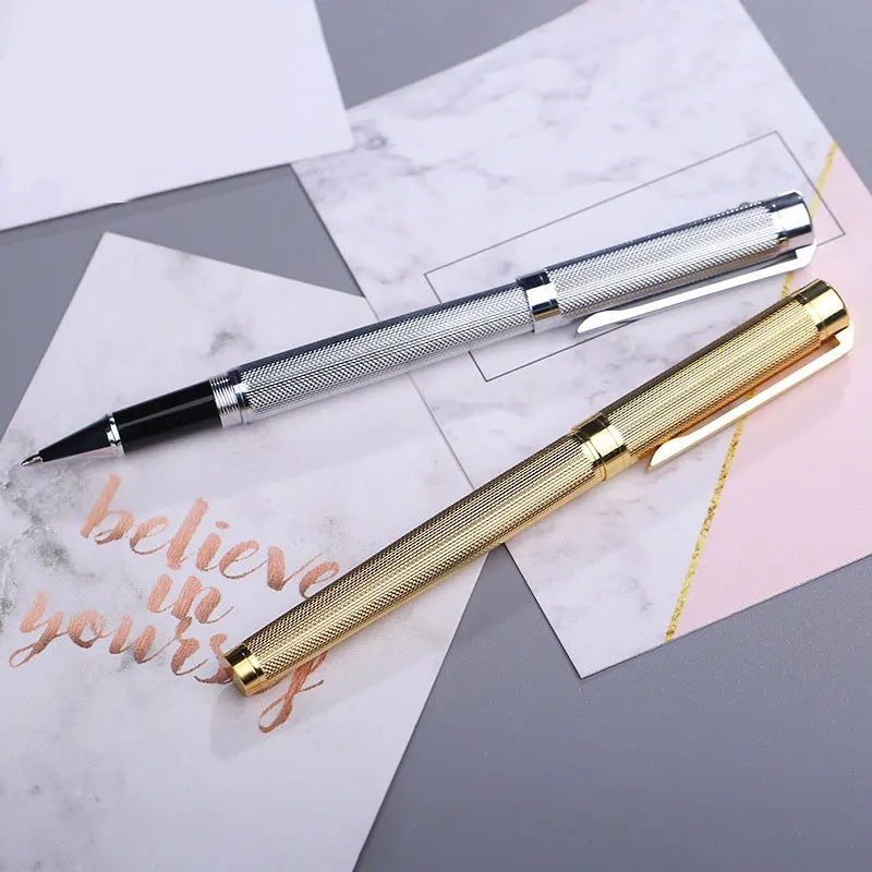 JOSEPH 1.0mm Luxury Metal Roller Pen Office Supplies All Metal Gel Pen Business Gift Signature Pen School Office Stationery Ball