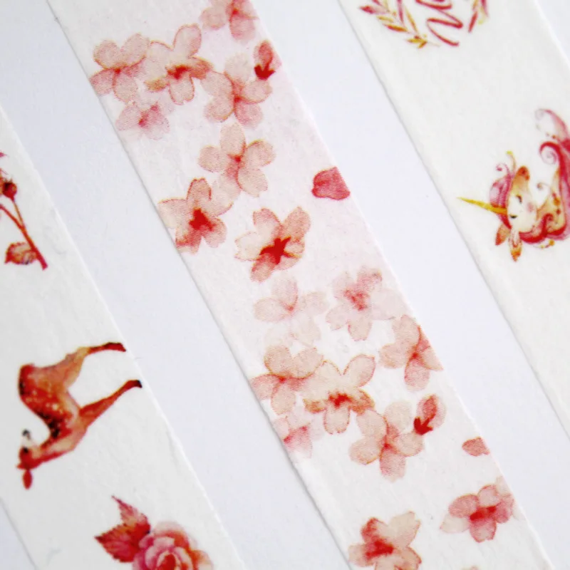 1 Rolls and Paper Washi Tape 7m Petal Animal Flower Paper Japanese Masking Tapes Diy Scrapbooking Decorative Sticker Stationery