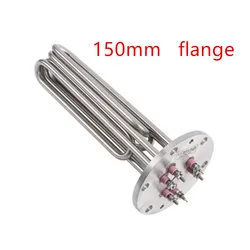 150mm Stainless Flange 12KW/18KW/24KW Heating Element for Electric Boiler,6.0