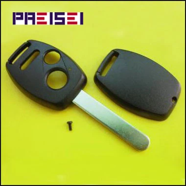 PREISEI 25pieces/lot 2+1 Buttons Key For Honda Car Remote Key Covers No Logo No Chip Place