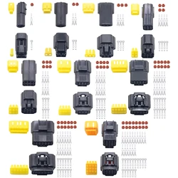 5 sets 2/3/4/6/8/10 Pin Way Waterproof Wire Connector Plug Car Auto Sealed Electrical Set Car Truck  connect