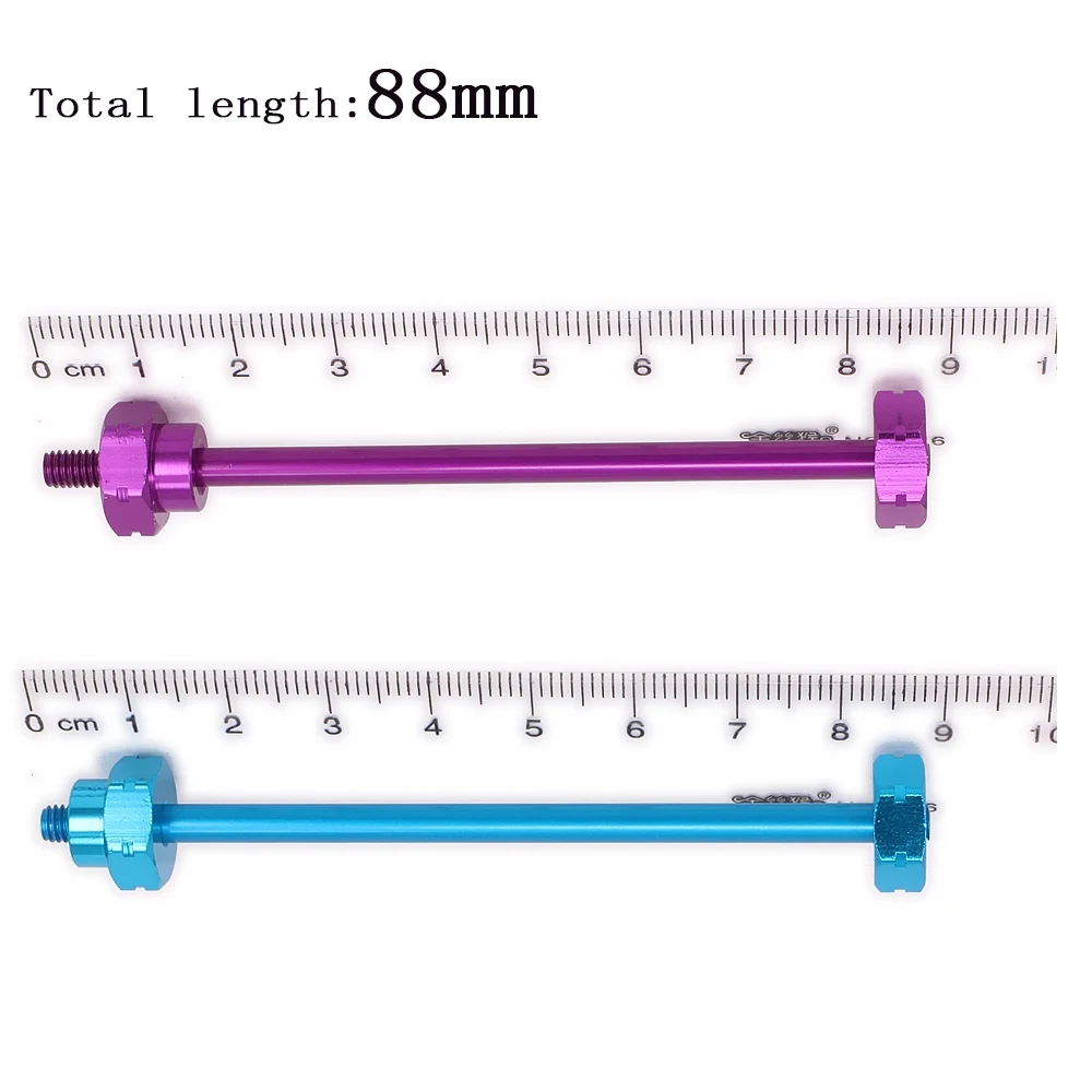 RCAWD Wheels And Tyres Tire Holder Rack Alloy 1/10 Scale 1piece Blue/Purple M12 12mm Hex For Rc Hobby Model Car 88mm