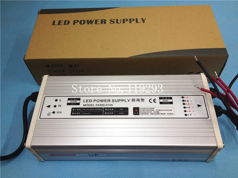 

[ZOB]The new power supply aluminum profiles 5V-60A-300W rain LED Switching Power Supply factory direct